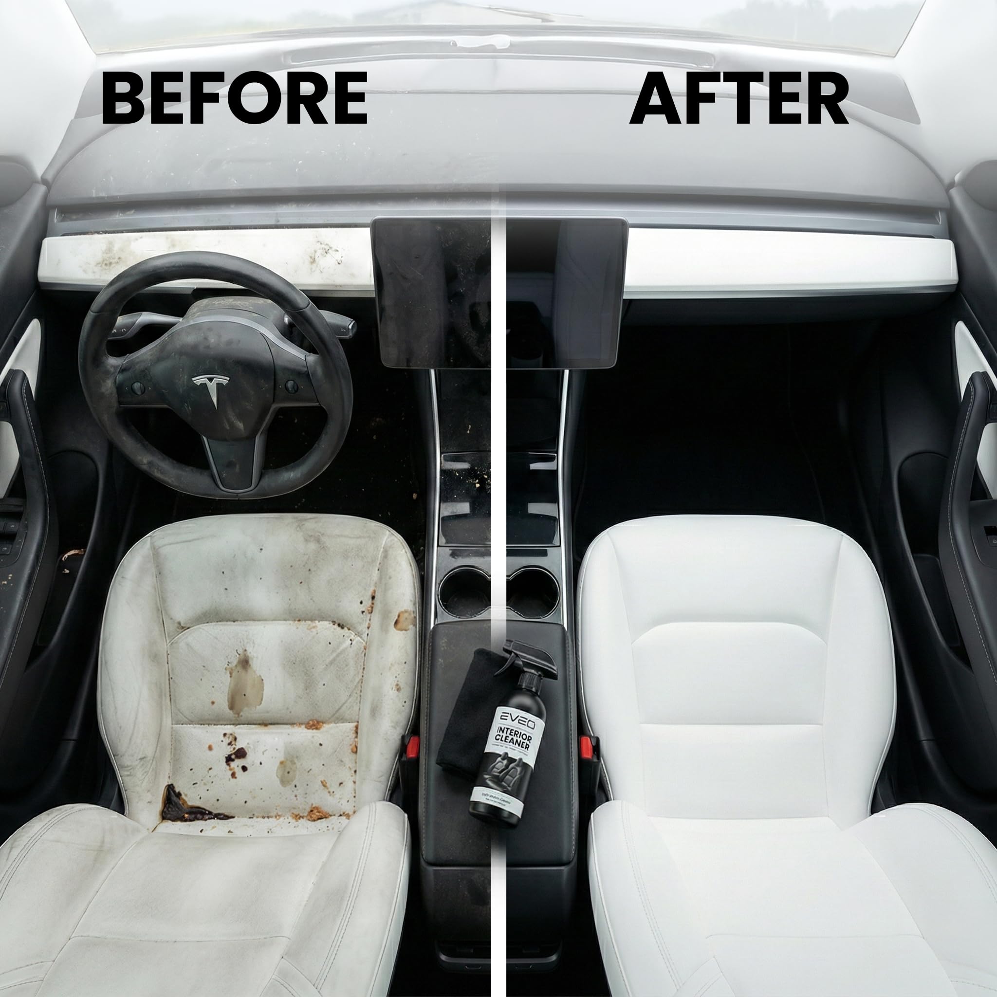 Amazon.com: EVEO TESLA Interior Cleaner Kit - (16oz) Tesla Model Y